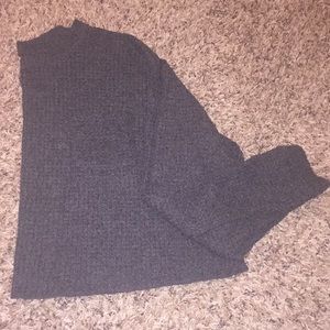 Long sleeve waffle knit shirt